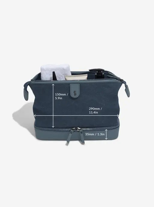 Stackers Toilettas Blauw Canvas