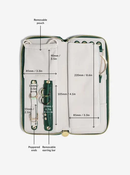 Stackers Jewellery Roll Forest Green