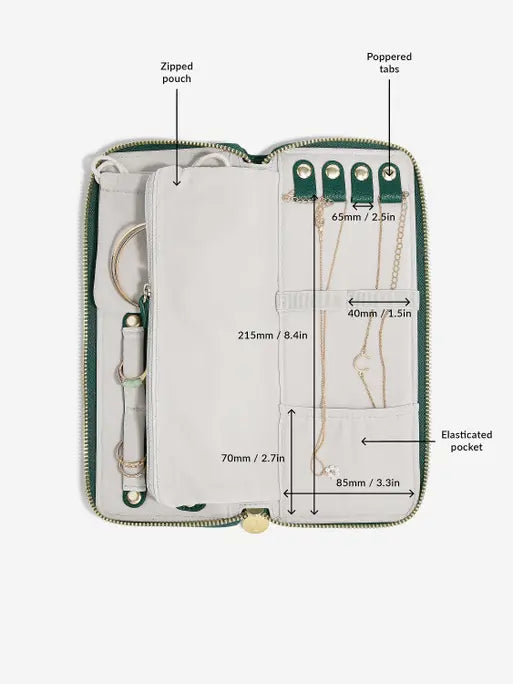 Stackers Jewellery Roll Forest Green