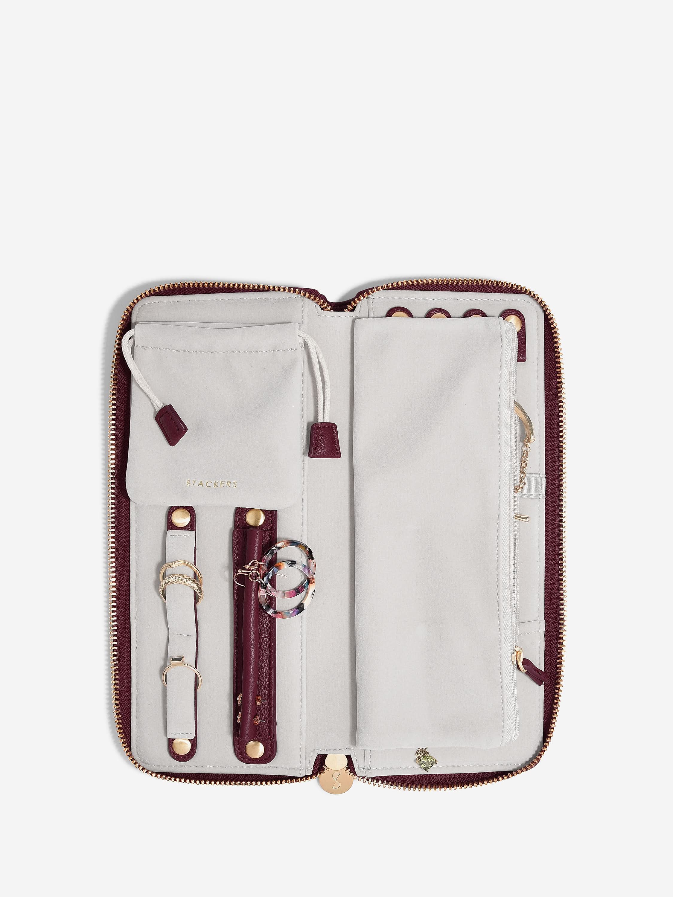 Stackers Jewellery Roll Bordeaux - Mystackers