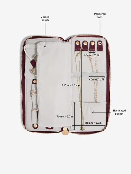 Stackers Jewellery Roll Bordeaux