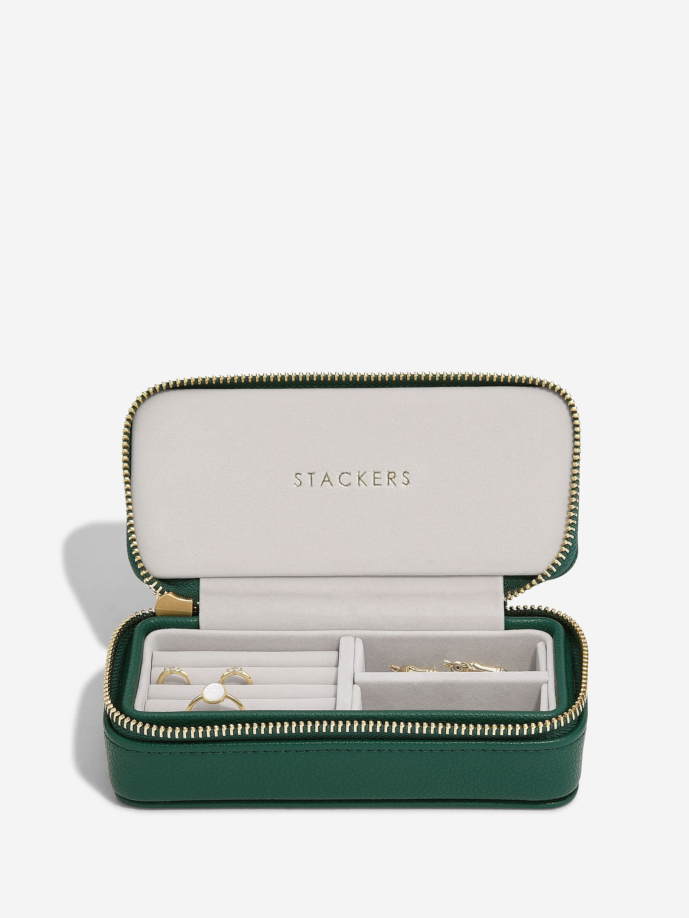 Stackers Medium Travel box Forest green