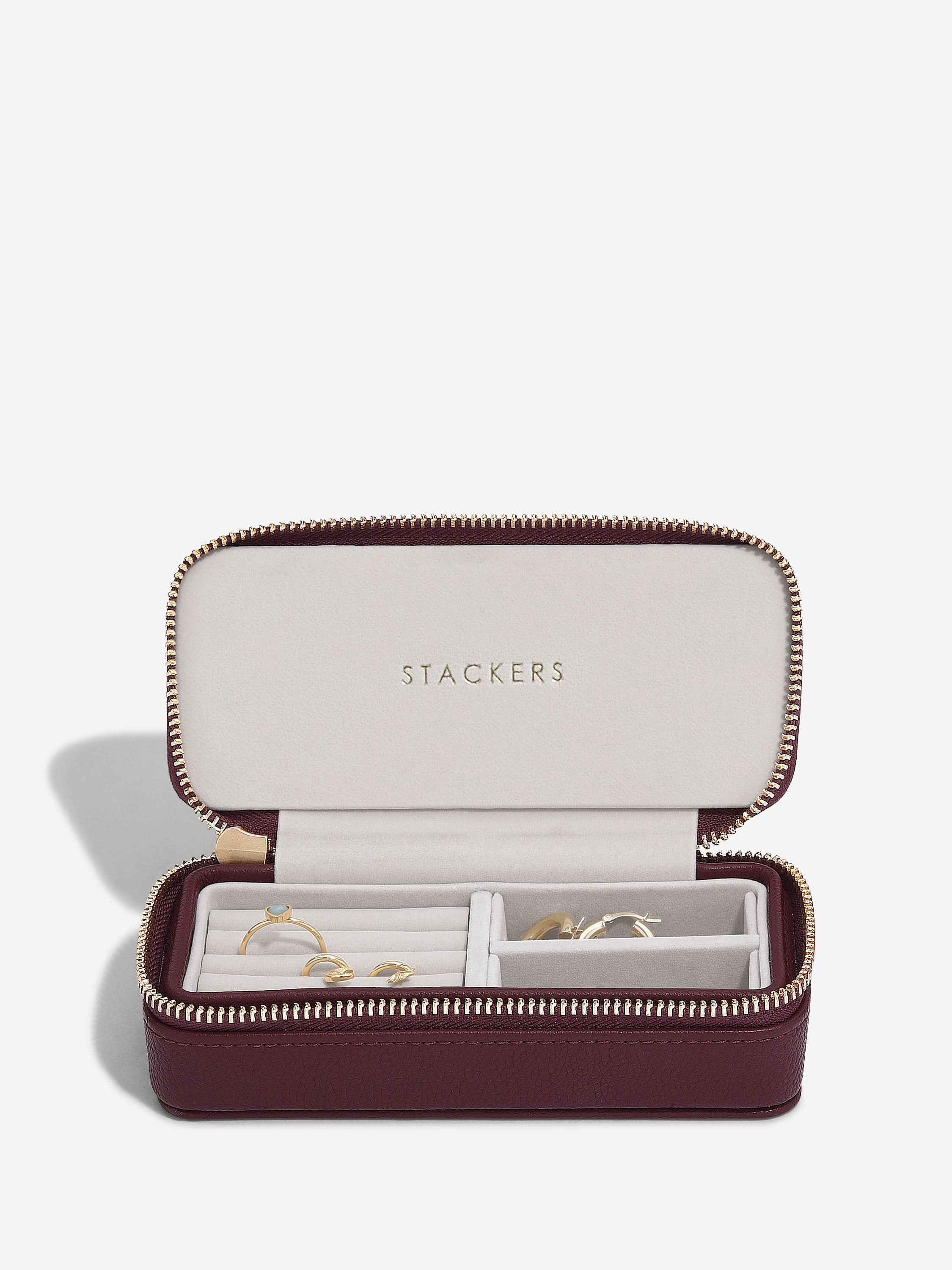Stackers Medium Travel box Bordeaux