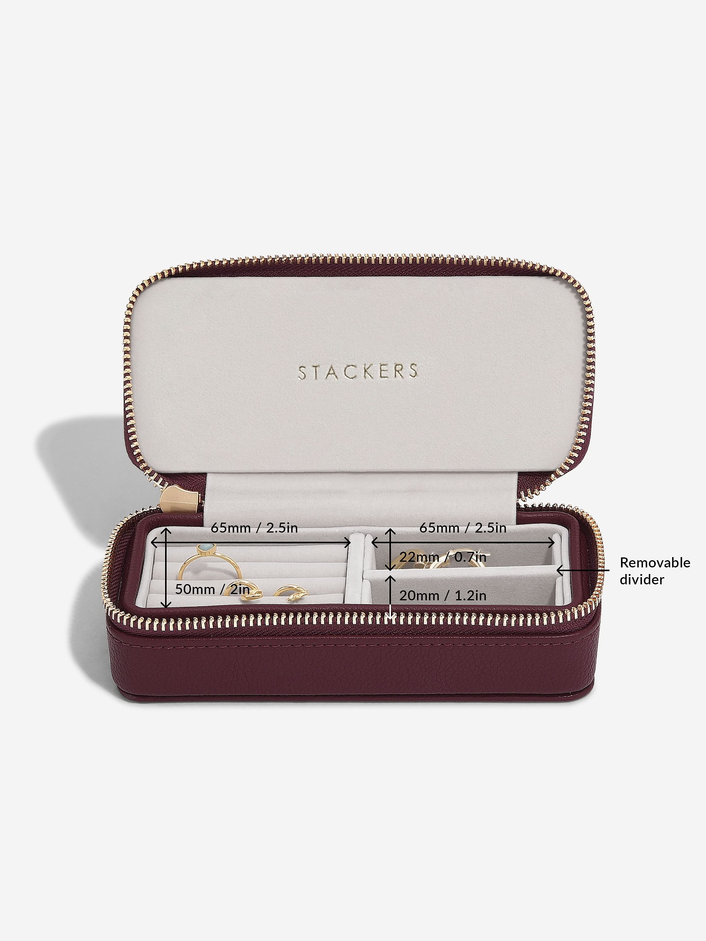 Stackers Medium Travel box Bordeaux - Mystackers