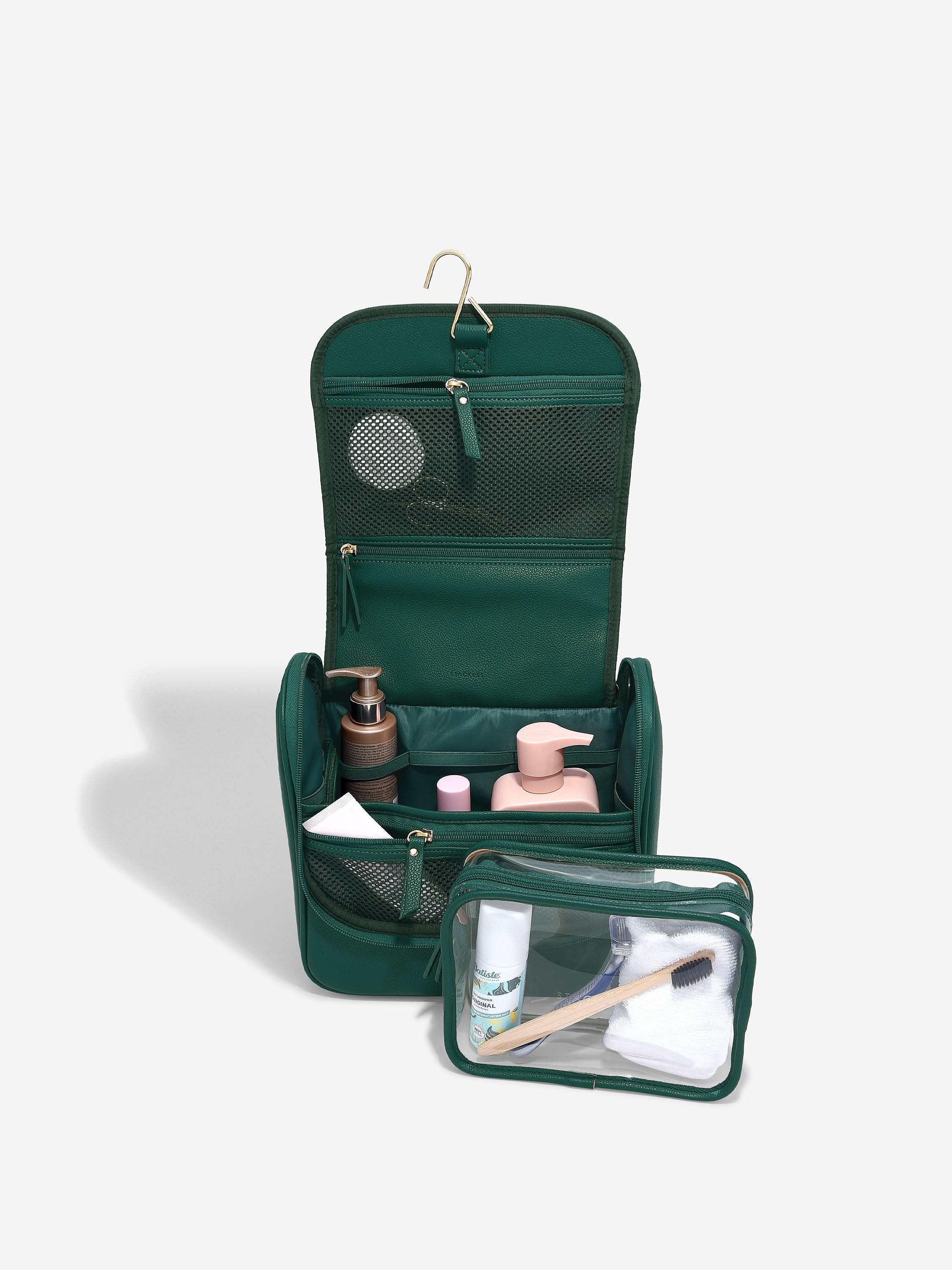 Stackers hanging toiletry bag Forest green