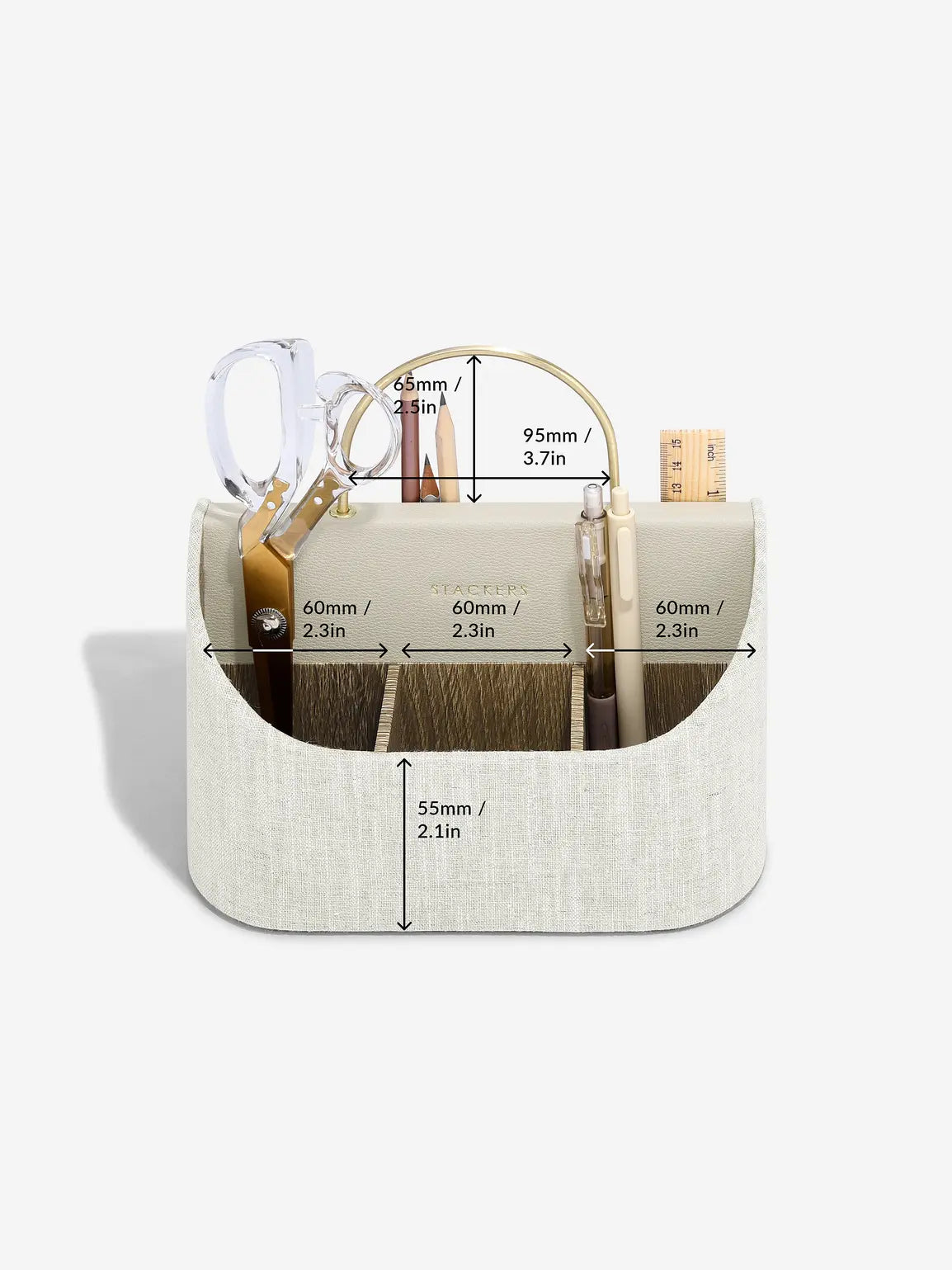 Stackers Desk Organizer Oatmeal & Linen