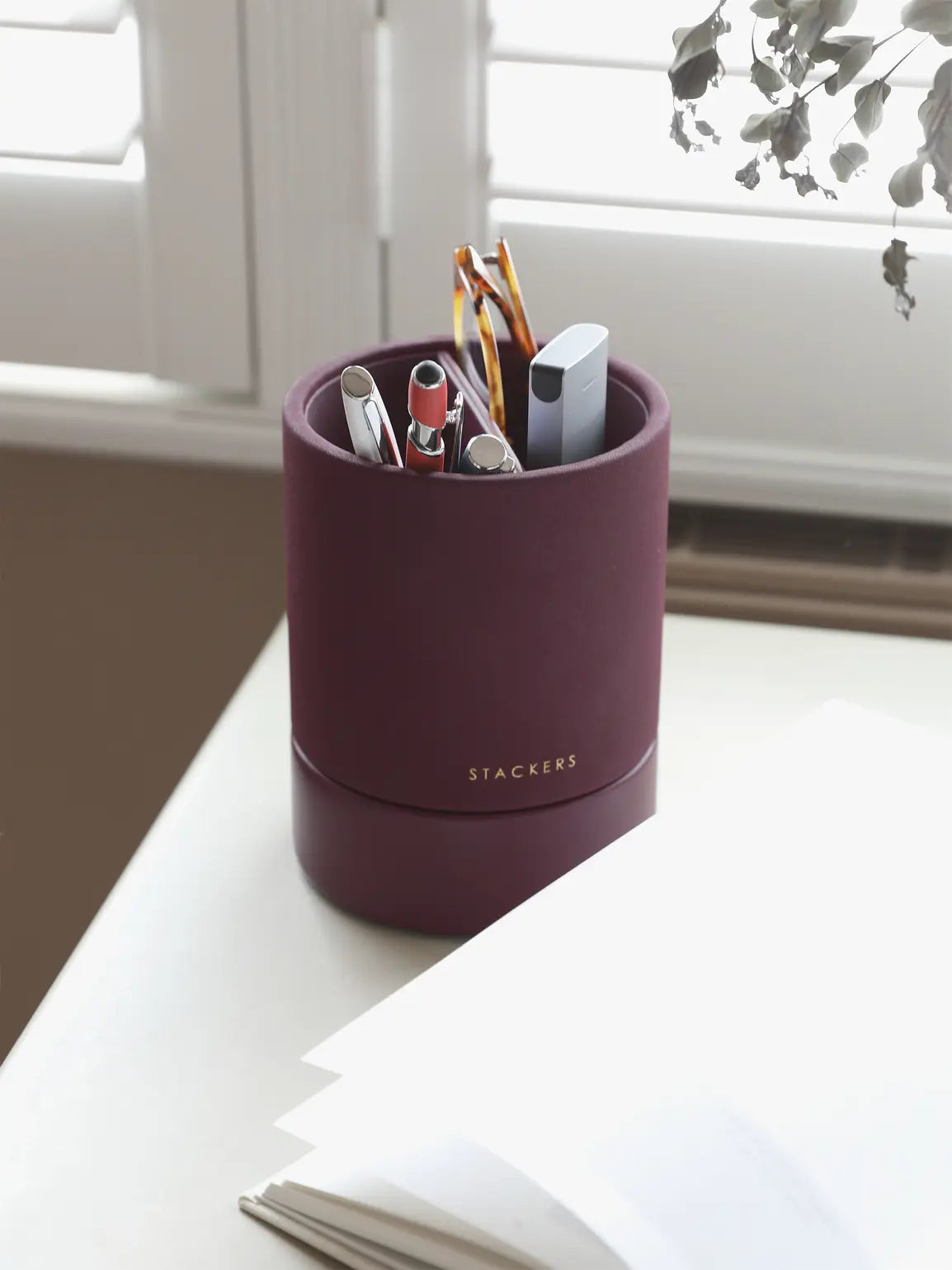 Stackers Porte-stylo Rouge Grenat