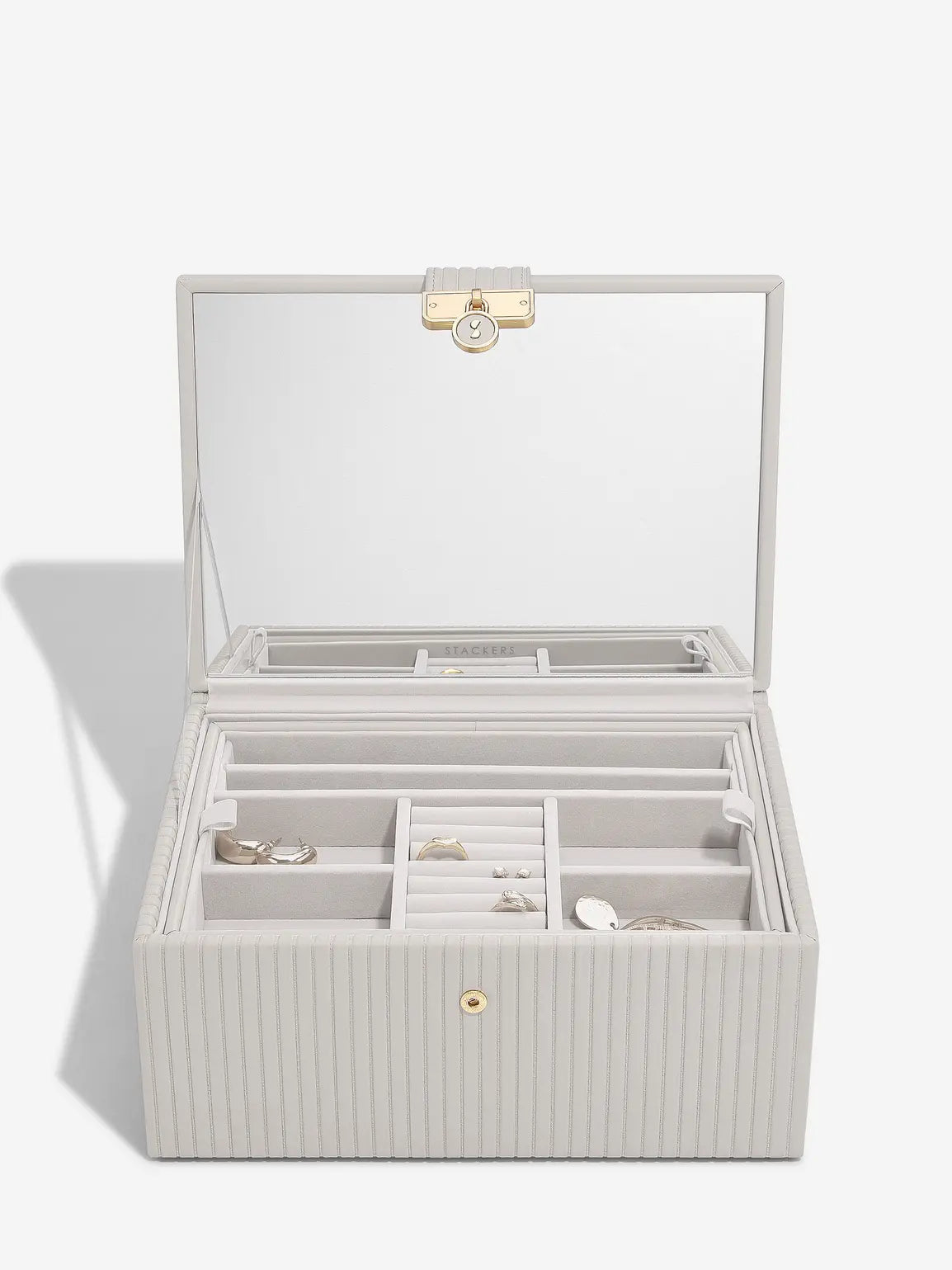 Stackers Luxury Classic Jewellery Box Limestone