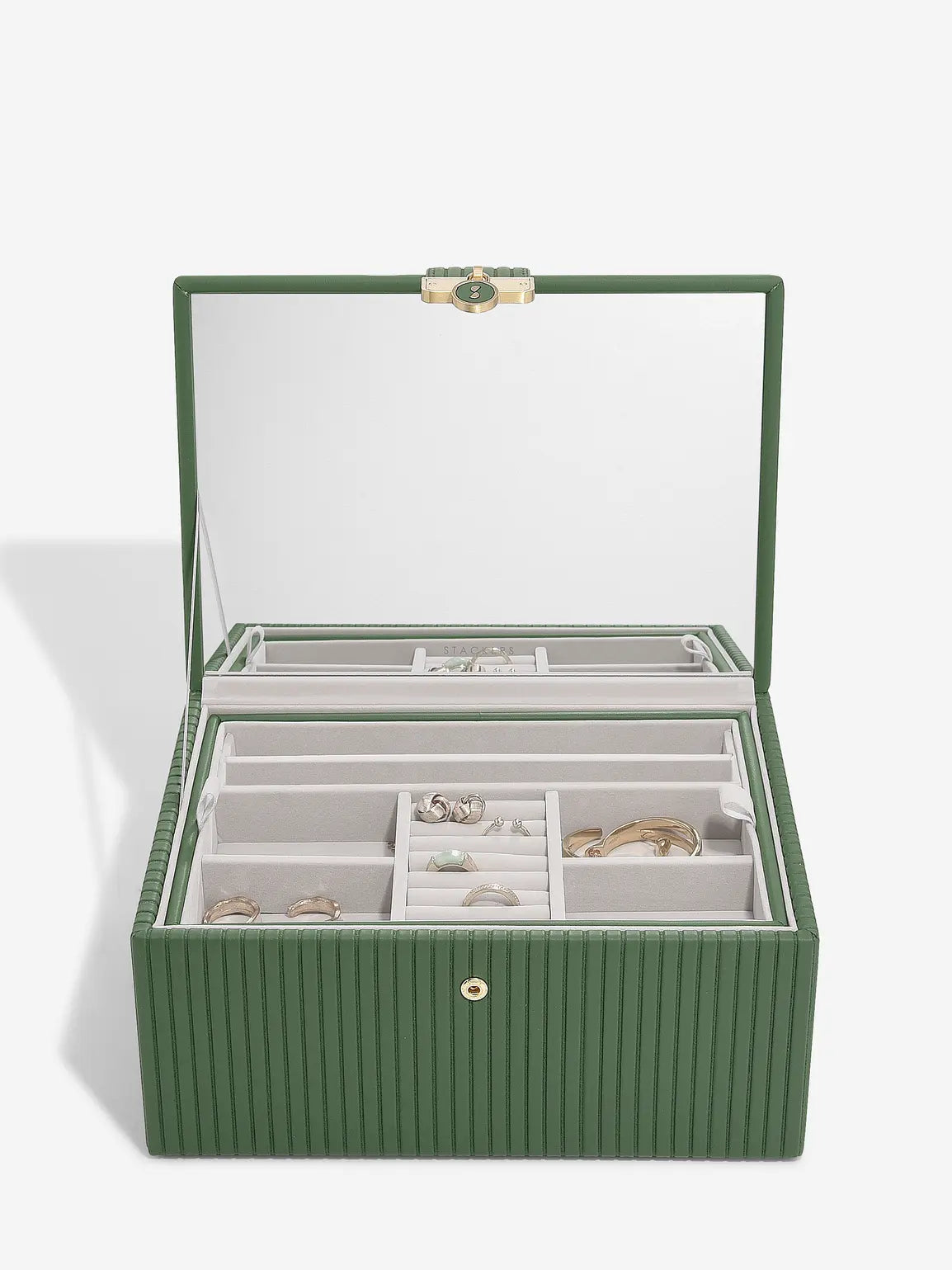 Stackers Luxury Classic Jewellery Box Emerald