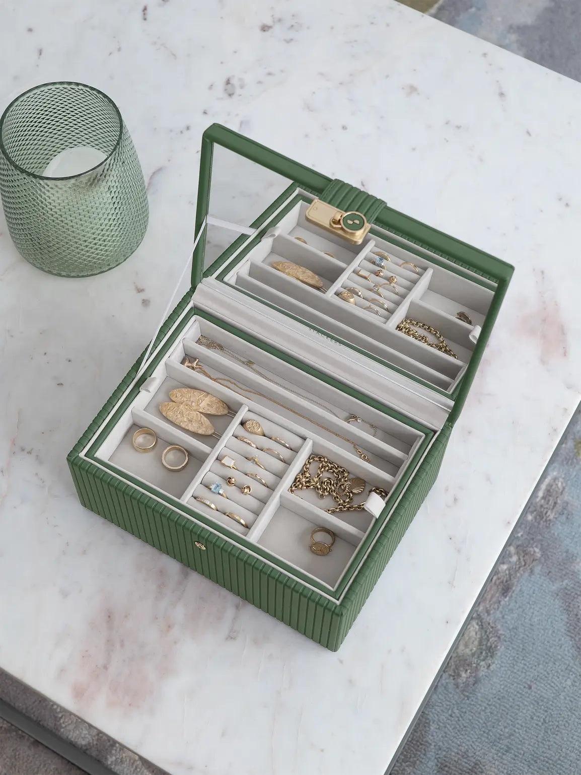 Stackers Luxury Classic Jewellery Box Emerald