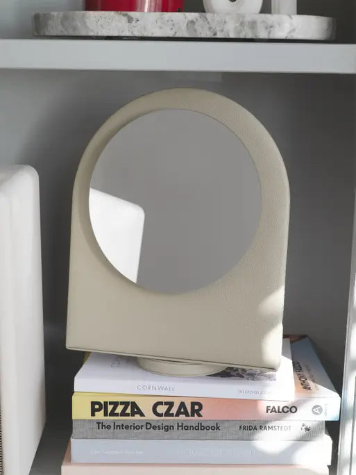 Stackers Roterende Haaraccessoire-organiser met Spiegel Havermout & Linnen