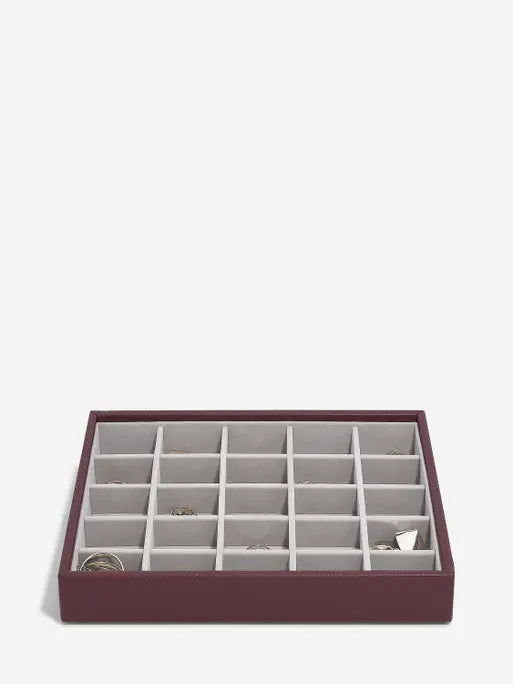 Stackers Small Jewellery Layer for Classic Jewellery Box Burgundy