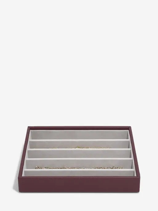 Stackers Necklace Layer for Classic Jewellery Box Burgundy