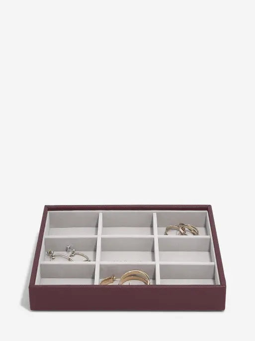 Stackers Standard Jewellery Layer for Classic Jewellery Box Burgundy