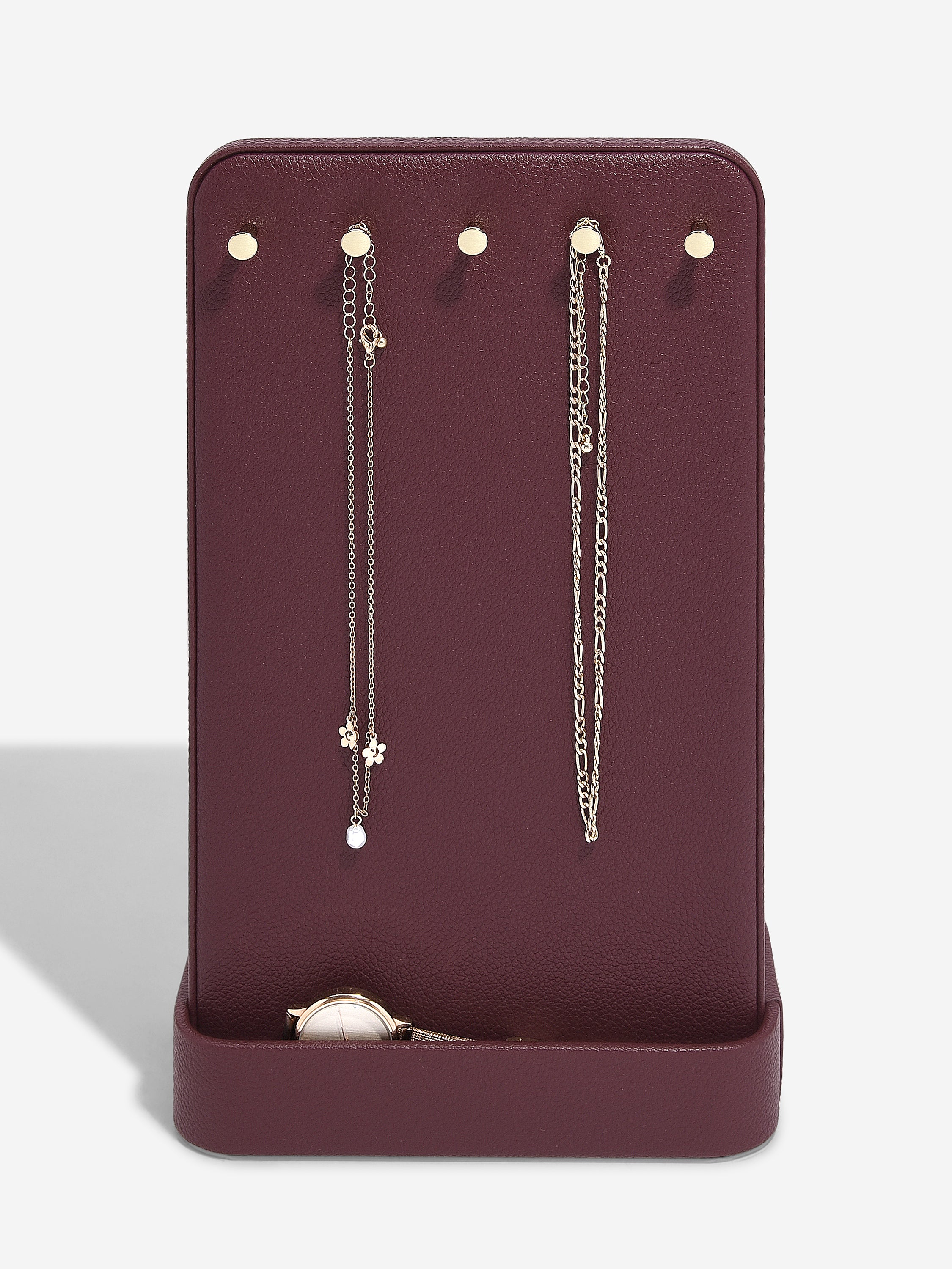 Stackers All-In-One Jewellery Stand Burgundy