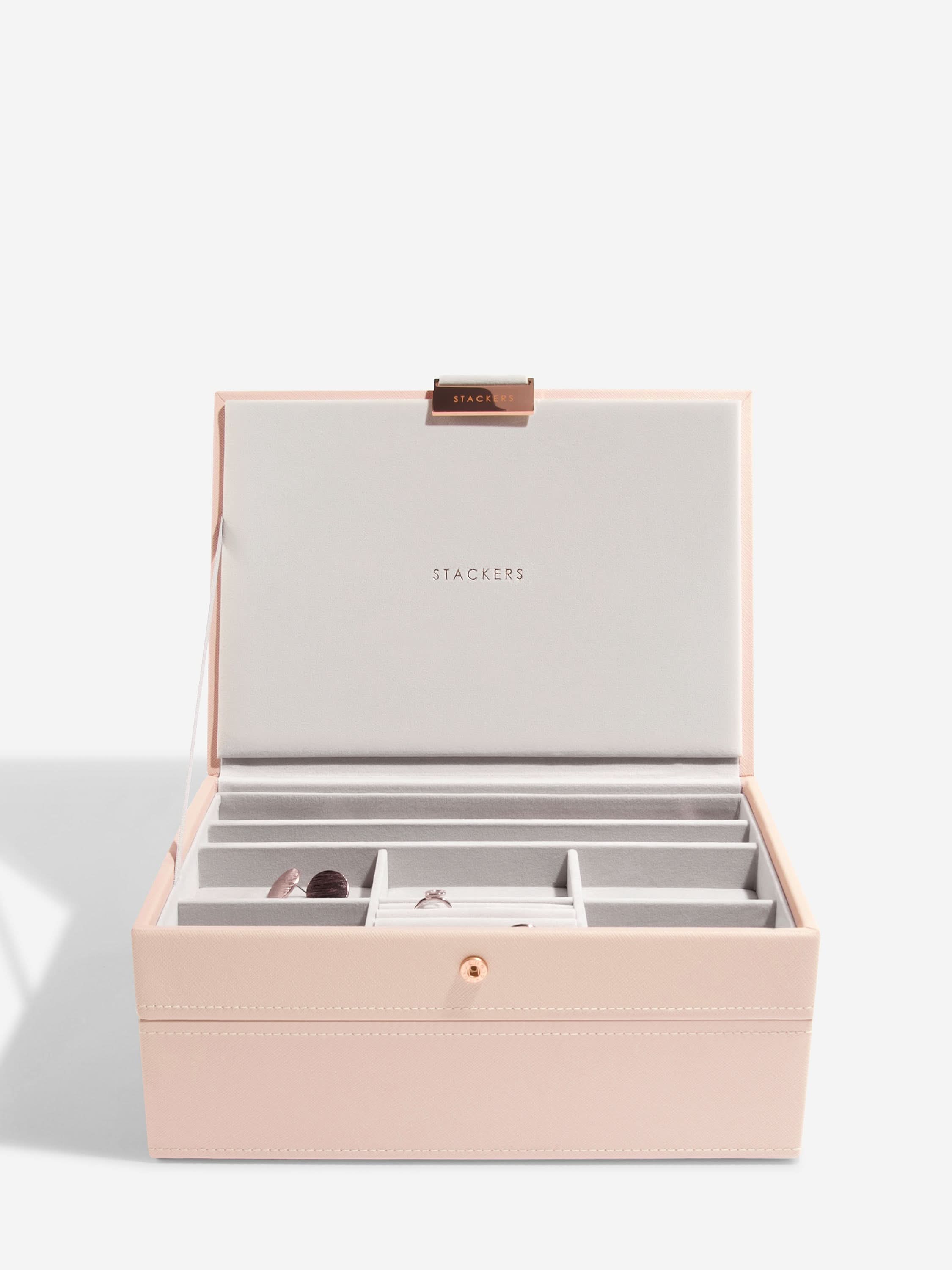 Stackers Classic Jewellery Box Set of 2 Pink