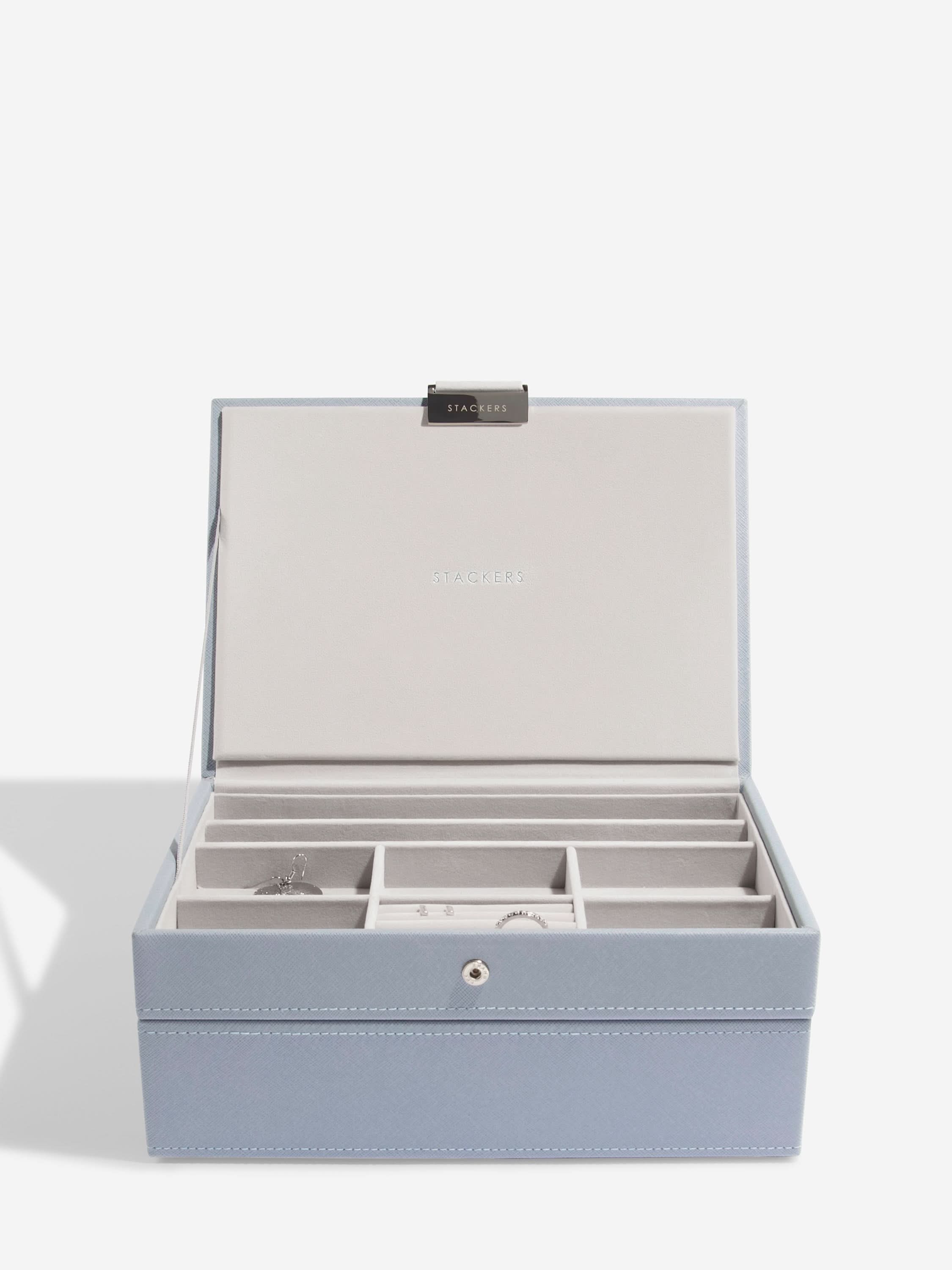 Stackers Classic Jewellery Box Set of 2 Blue