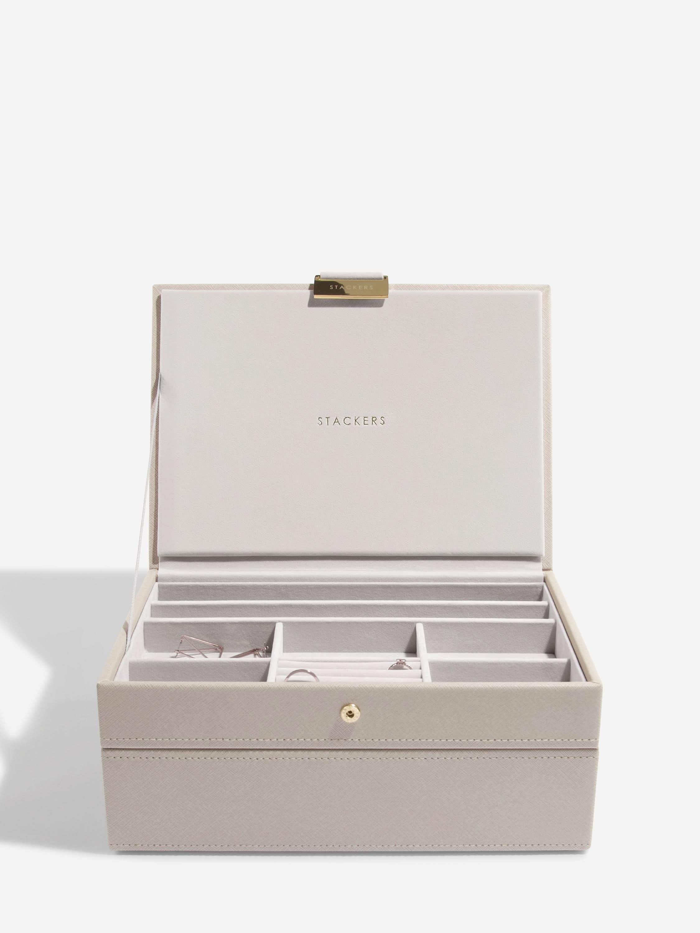 Stackers Classic Jewellery Box Set of 2 Taupe