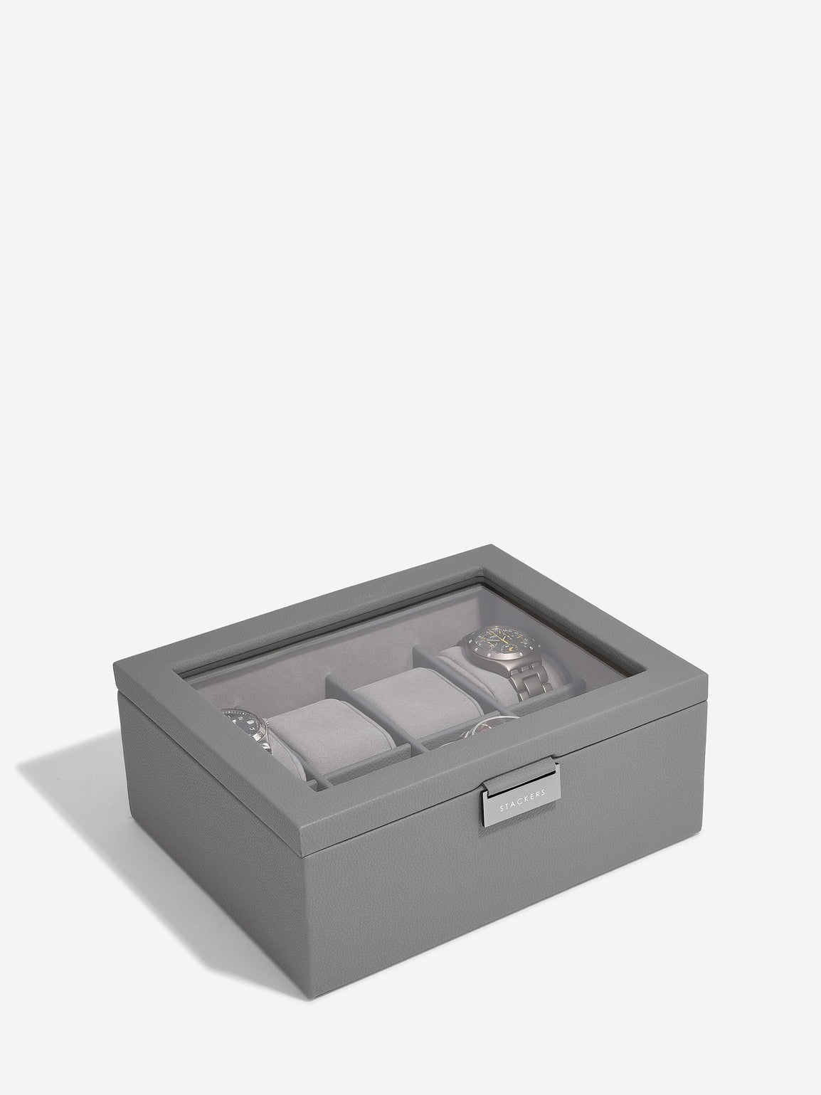 Stackers Eight-Piece Watch Box Grey