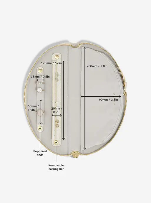Stackers Half Moon Jewellery Roll Mother of Pearl
