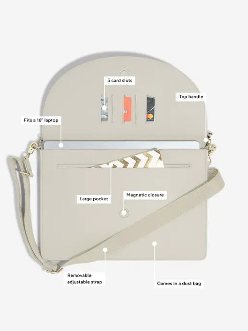 Stackers Laptop Bag Oatmeal