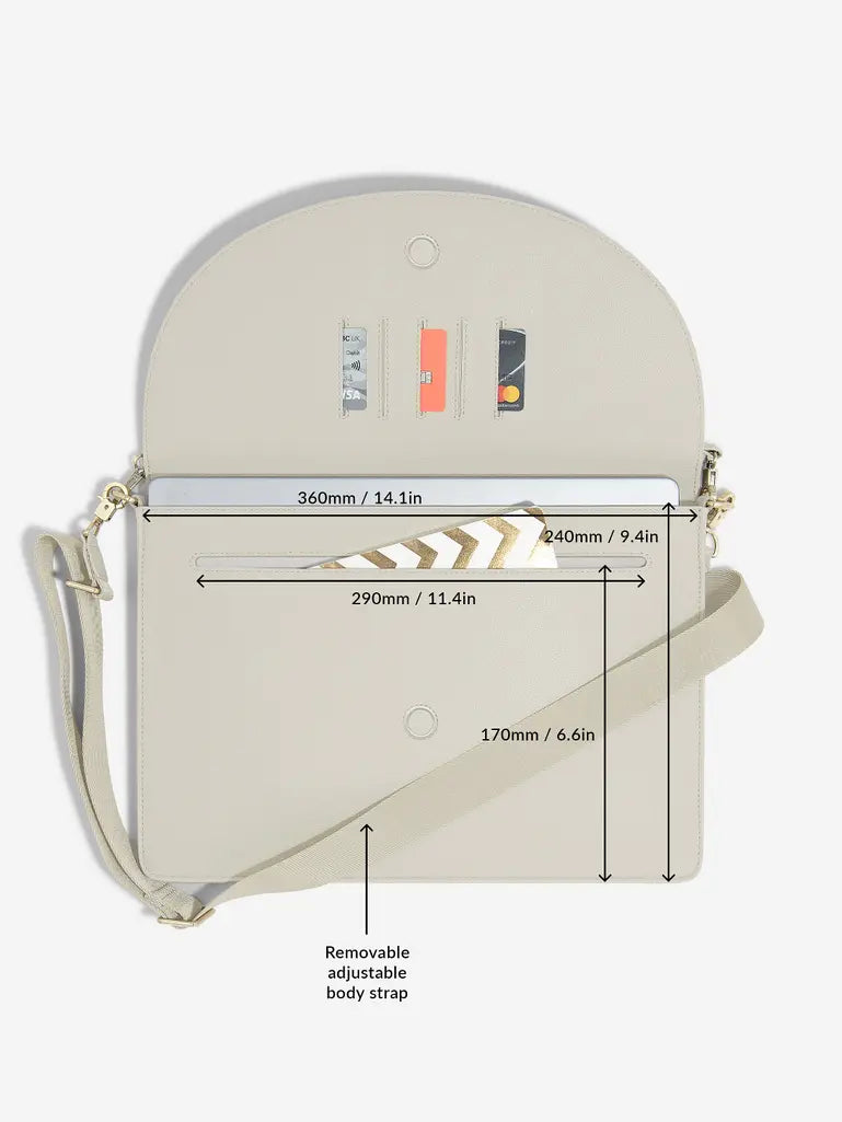 Stackers Laptop Bag Oatmeal