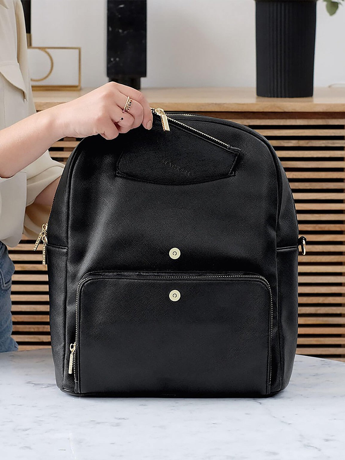 Stackers Backpack Black