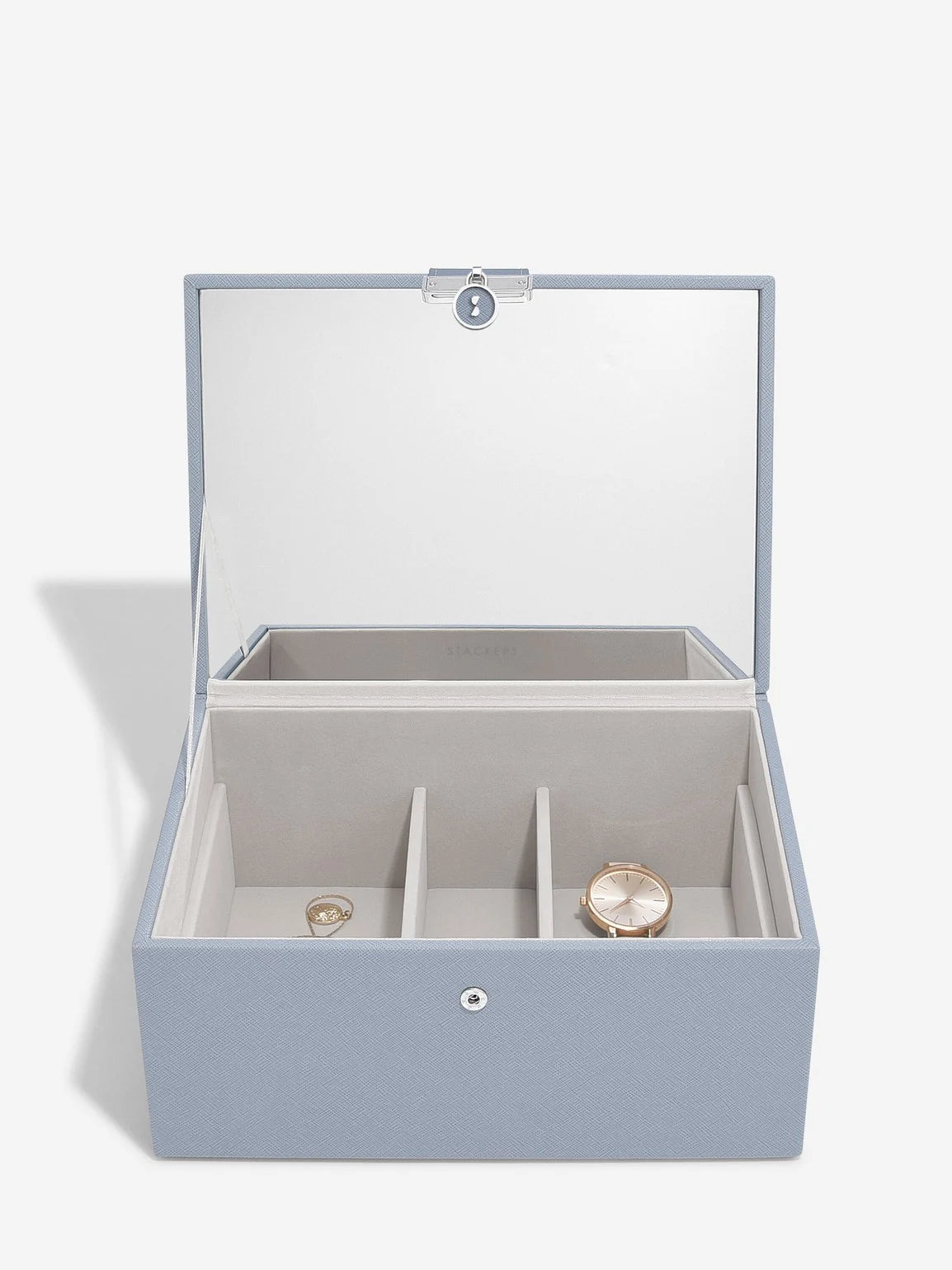 Stackers Boîte à bijoux classique de luxe Bleu