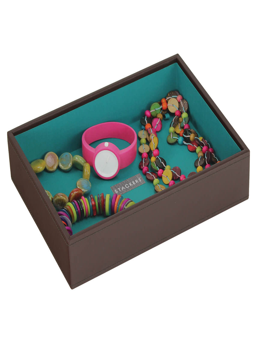 Stackers deep jewellery layer for Classic Jewellery Box Chocolate Brown