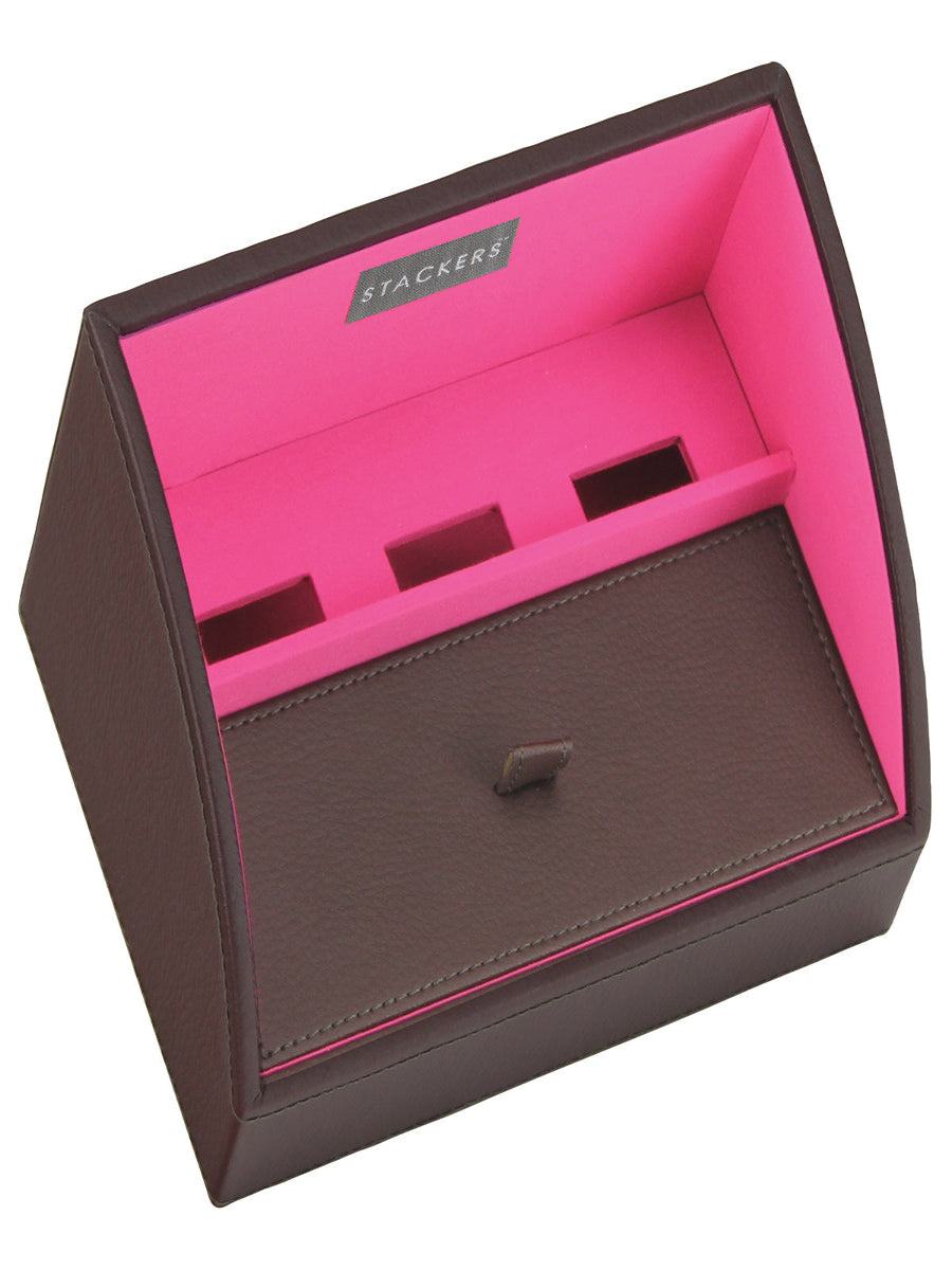 Stackers Charging Tray Brown & Pink