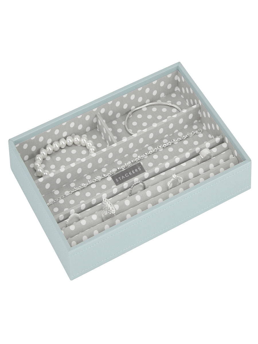 Stackers Ring & Bracelet Layer for Classic Jewellery Box Light Blue/Green