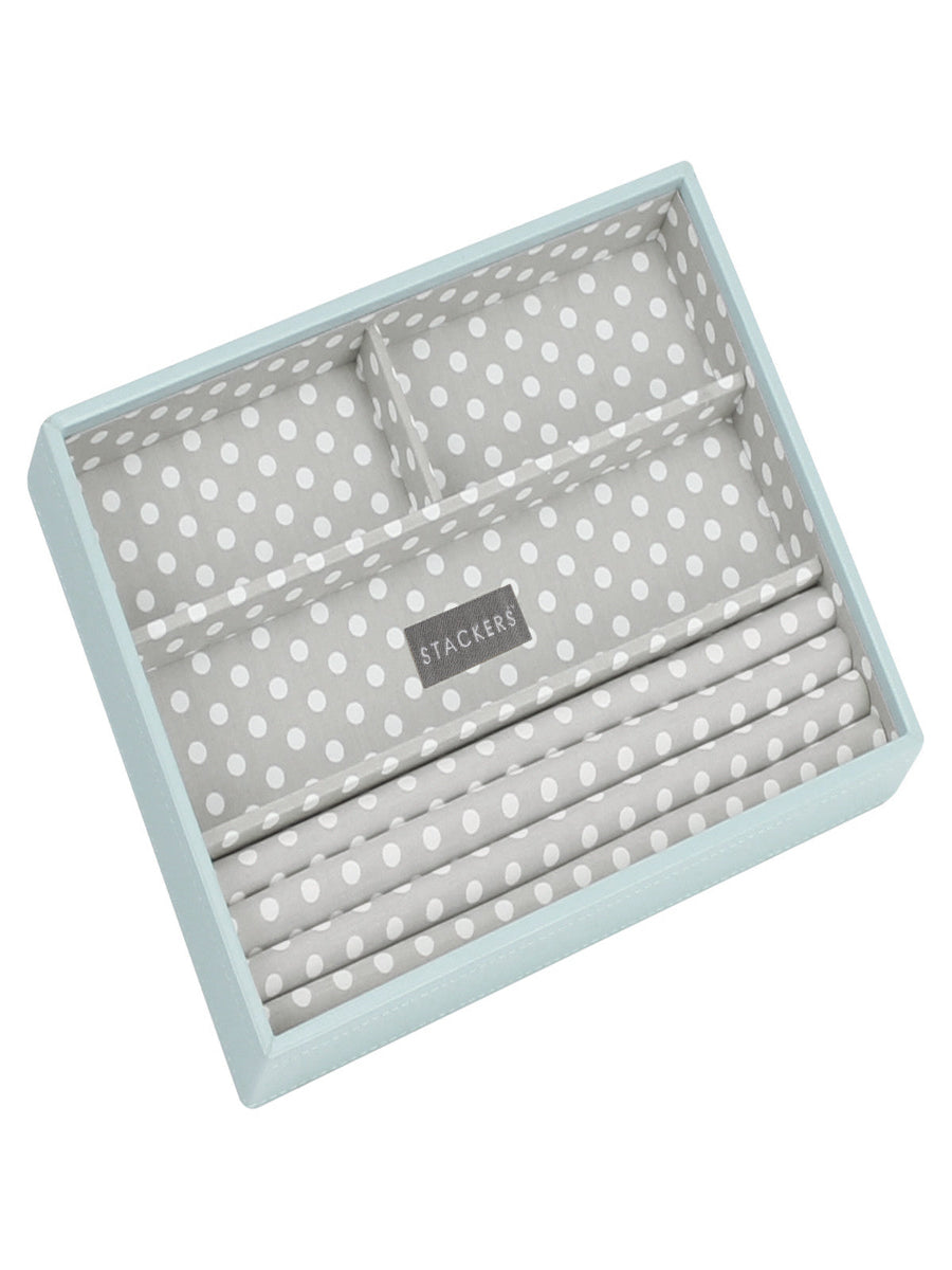 Stackers Ring & Bracelet Layer for Classic Jewellery Box Light Blue/Green