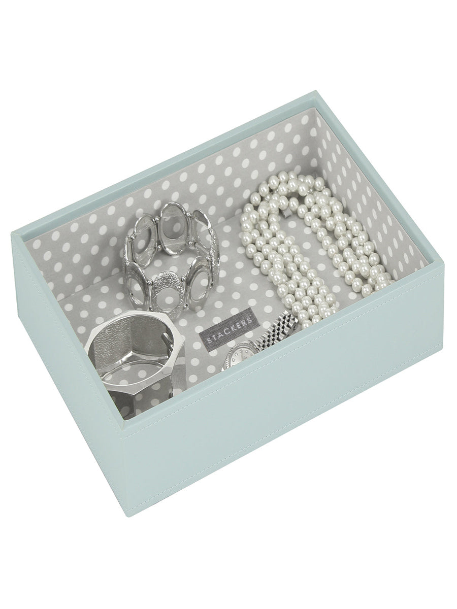 Stackers deep jewellery layer for Classic Jewellery Box Light blue/green