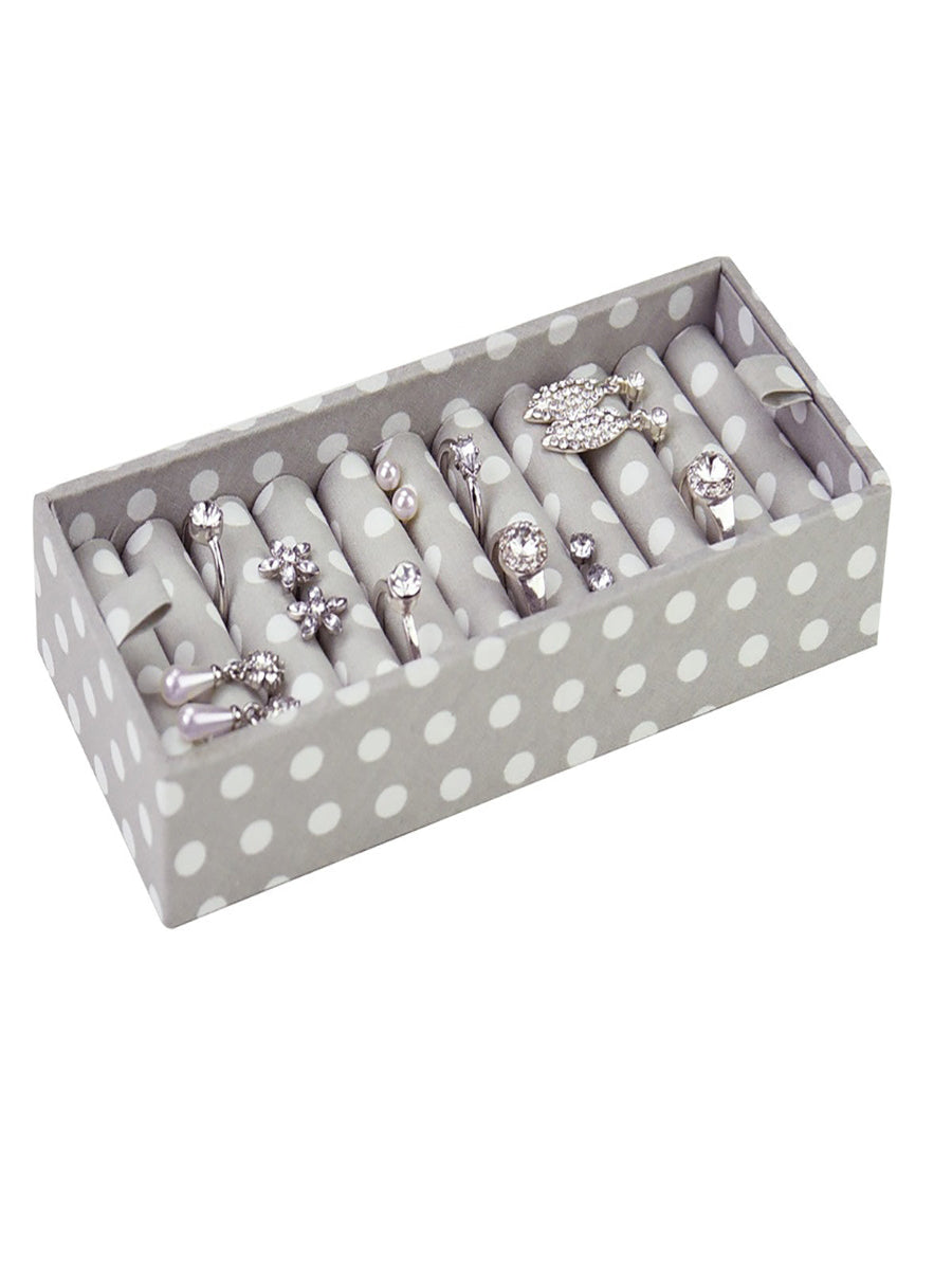 Stackers Ring Roll Grey Polkadots