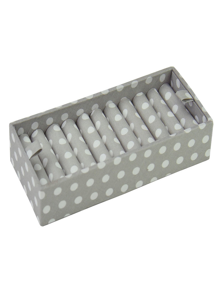 Stackers Ring Roll Grey Polkadots