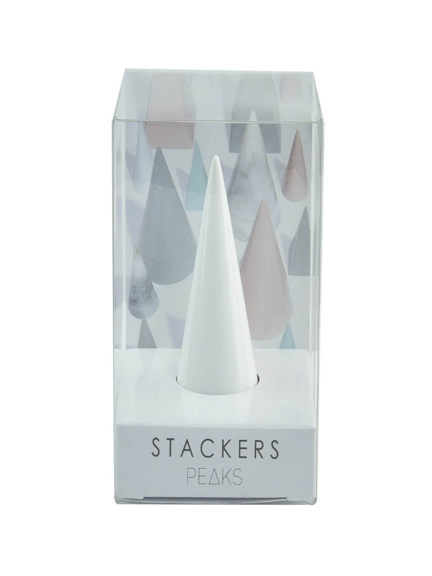 Stackers Small Round Cone White