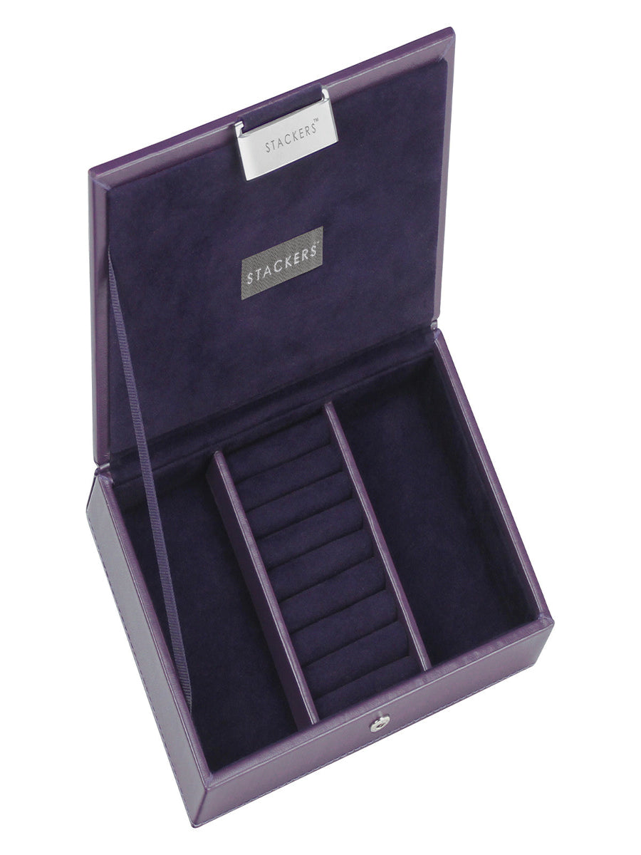 Stackers Lid for Mini Jewellery Box Purple